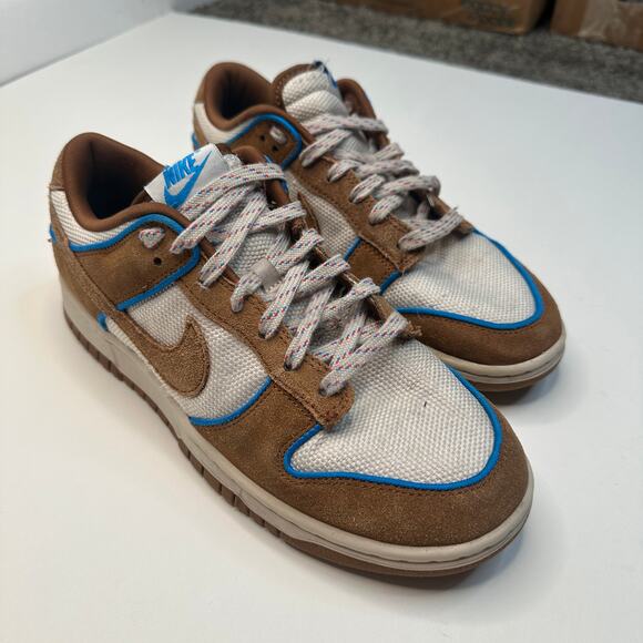 Nike Dunk Low Retro Light British Tan Sneakers 8.5 - Picture 2 of 6